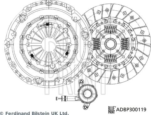 Blue Print ADBP300119 — Zestaw sprzęgieł