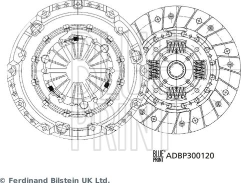 Blue Print ADBP300120 — Zestaw sprzęgieł