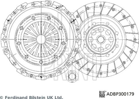 Blue Print ADBP300179 — Zestaw sprzęgieł