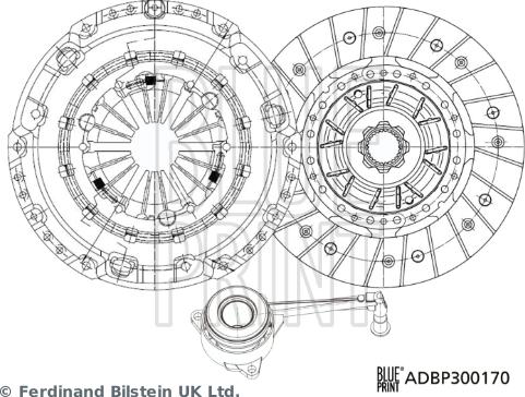 Blue Print ADBP300170 — Zestaw sprzęgieł