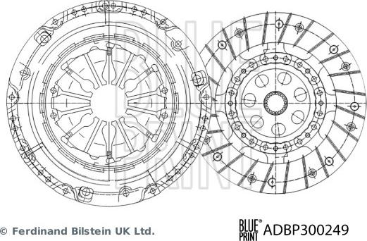Blue Print ADBP300249 — Zestaw sprzęgieł