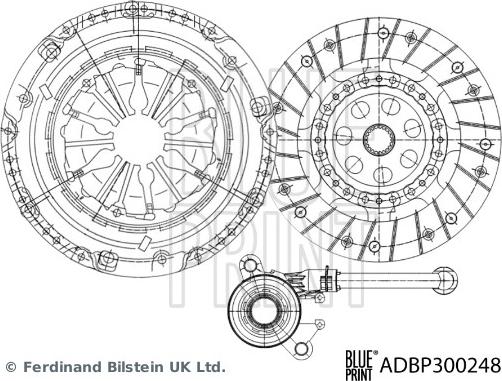 Blue Print ADBP300248 — Zestaw sprzęgieł