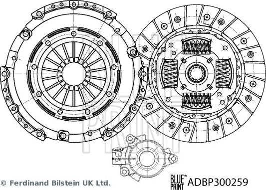 Blue Print ADBP300259 — Zestaw sprzęgieł