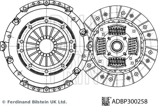 Blue Print ADBP300258 — Zestaw sprzęgieł