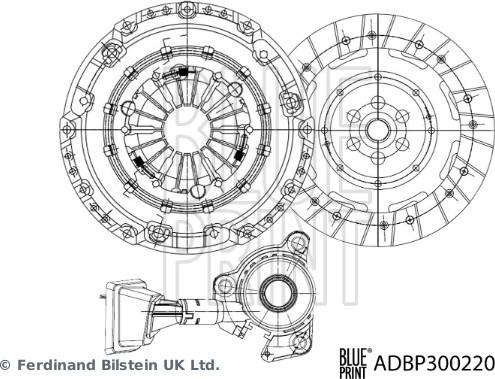 Blue Print ADBP300220 — Zestaw sprzęgieł