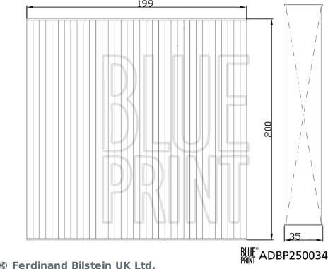 Blue Print ADBP250034 - FILTR KABINY SSANGYONG TIVOLI 06.19-