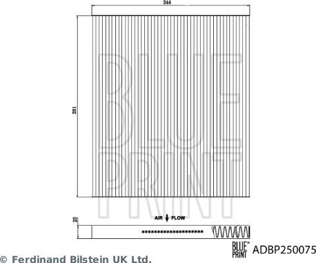 Blue Print ADBP250075 - FILTR KABINY NISSAN MURANO III. TEANA III 05.12-