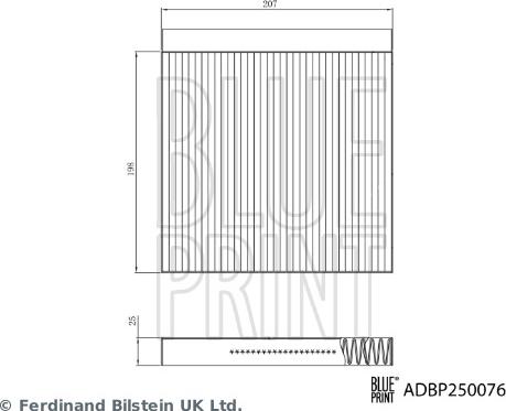 Blue Print ADBP250076 - Filtr kabiny