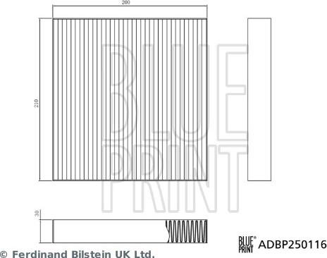 Blue Print ADBP250116 — Filtr kabinowy
