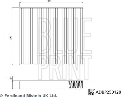 Blue Print ADBP250128 — Filtr kabinowy