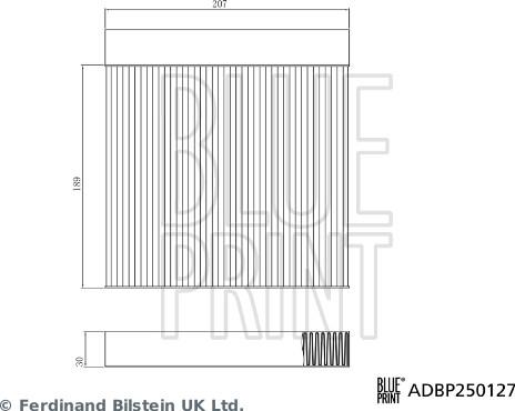 Blue Print ADBP250127 — Filtr kabinowy