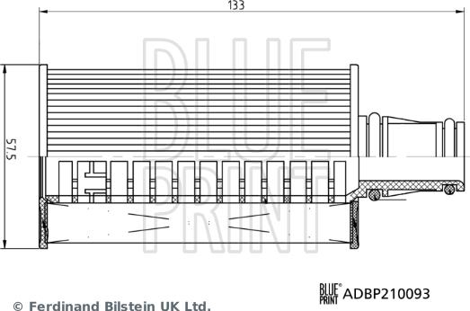 Blue Print ADBP210093 - FILTR OLEJU