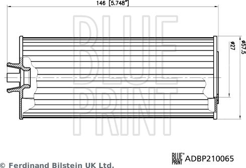 Blue Print ADBP210065 — Filtr oleju