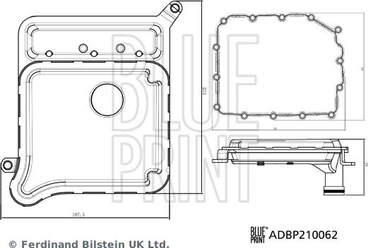 Blue Print ADBP210062 - FILTR AUTOMATYCZNEJ SKRZYNI BIEGÓW BMW 1.2.3.4.5.6.Z4 05.06-