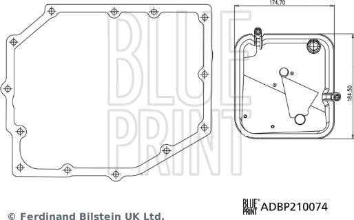 Blue Print ADBP210074 — Filtr hydrauliczny, automatyczna skrzynia biegów
