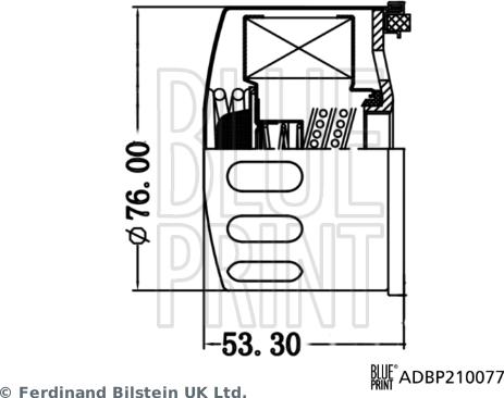 Blue Print ADBP210077 - FILTR OLEJU BMW I3 08.13->