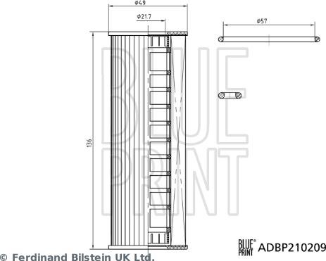 Blue Print ADBP210209 — Filtr oleju