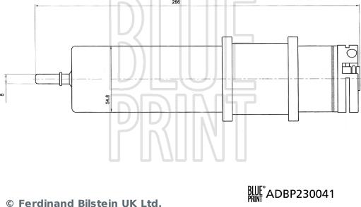 Blue Print ADBP230041 - FILTR PALIWA BMW 2.3.4.5.6.7.8.X3.X4.X5.X6.X7 07.15-