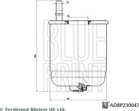 Blue Print ADBP230047 — Filtr paliwa