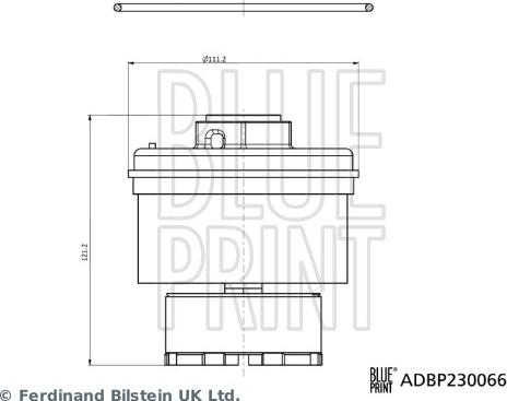 Blue Print ADBP230066 - FILTR PALIWA TOYOTA Z USZCZELNIENIEM