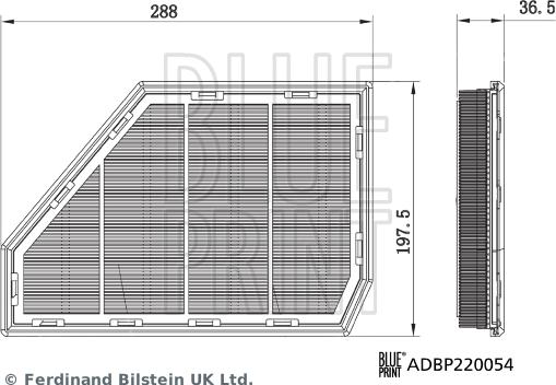 Blue Print ADBP220054 - FILTR POWIETRZA BMW X5.X6.X7 07.19-> LE