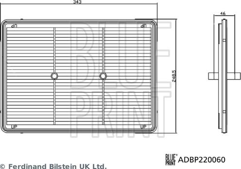 Blue Print ADBP220060 - FILTR POWIETRZA HYUNDAI KONA. KIA CEED 06.19-