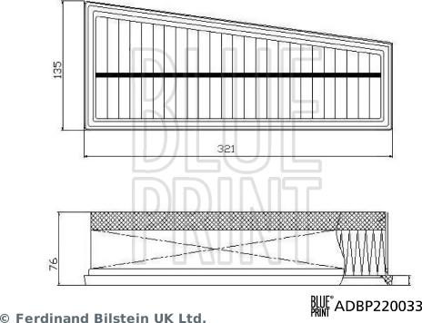 Blue Print ADBP220033 — Filtr powietrza