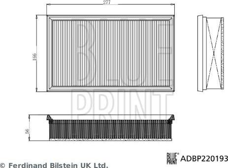 Blue Print ADBP220193 - Filtr powietrza