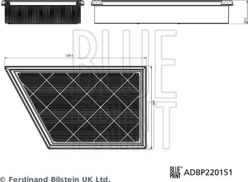 Blue Print ADBP220151 — Filtr powietrza