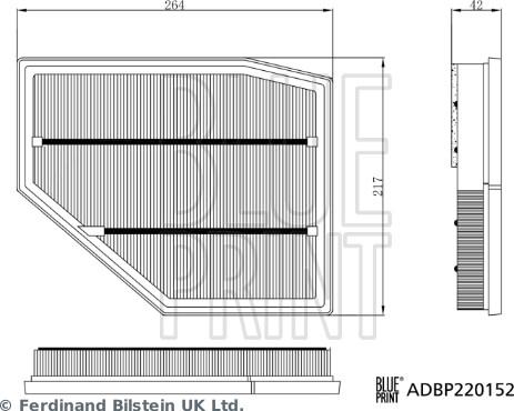 Blue Print ADBP220152 — Filtr powietrza