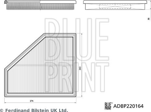 Blue Print ADBP220164 — Filtr powietrza