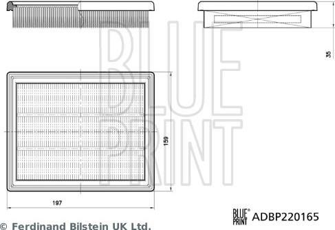 Blue Print ADBP220165 — Filtr powietrza