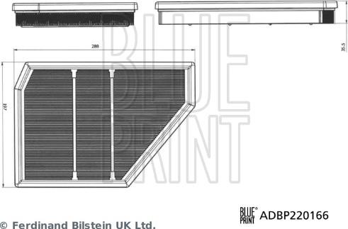Blue Print ADBP220166 — Filtr powietrza