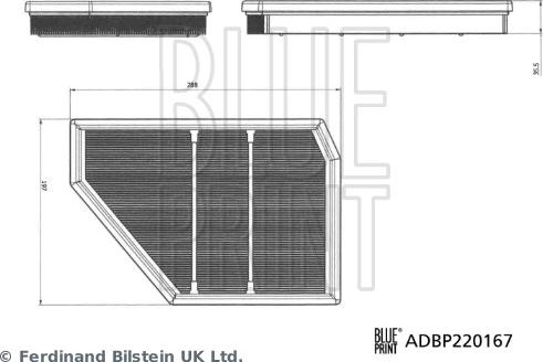 Blue Print ADBP220167 — Filtr powietrza