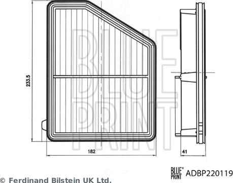 Blue Print ADBP220119 — Filtr powietrza