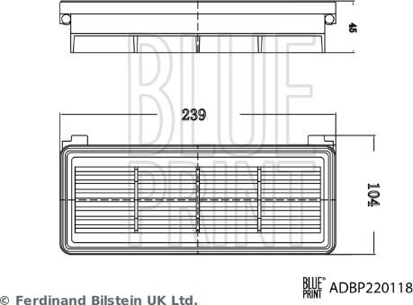 Blue Print ADBP220118 - FILTR POWIETRZA KIA PICANTO III 03.17-
