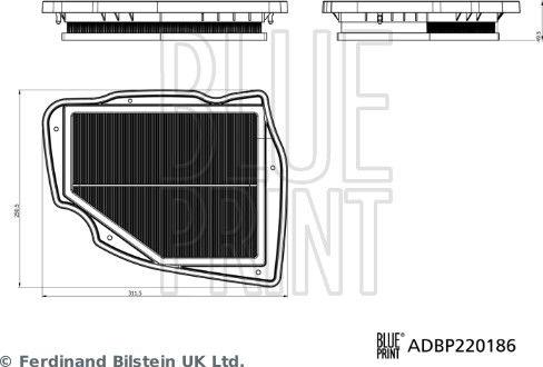 Blue Print ADBP220186 — Filtr powietrza