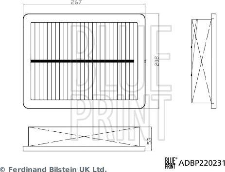Blue Print ADBP220231 — Filtr powietrza