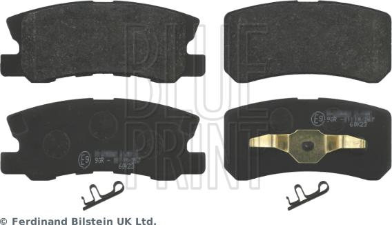 Blue Print ADC44259 — Zestaw klocków hamulcowych, hamulce tarczowe