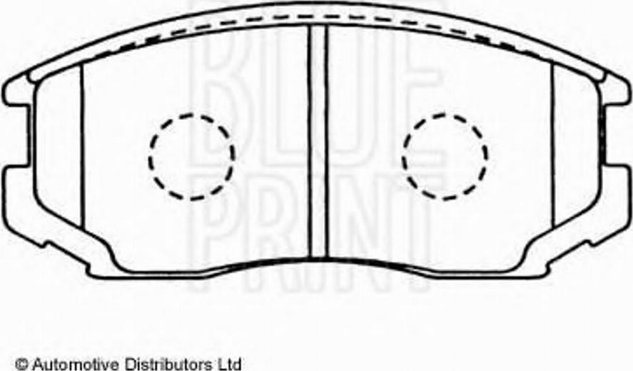 Blue Print ADD64222 - Zestaw klocków hamulcowych, hamulce tarczowe