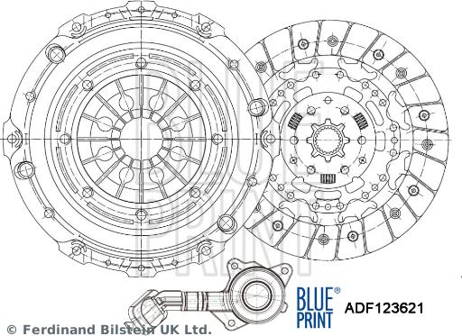 Blue Print ADF123621 — Zestaw sprzęgieł