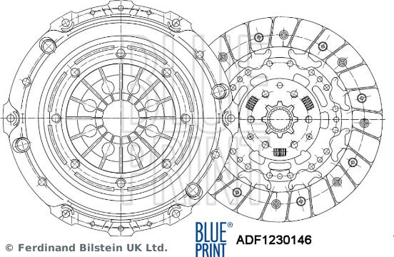 Blue Print ADF1230146 — Zestaw sprzęgieł