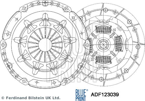 Blue Print ADF123039 — Zestaw sprzęgieł