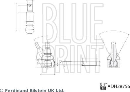 Blue Print ADH28756 - KOŃC. DR. KIER. HONDA FR-V 05- LE-PR