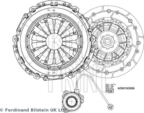Blue Print ADW193099 — Zestaw sprzęgieł