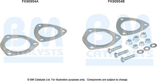 BM Catalysts FK90954 — Zestaw montażowy, katalizator