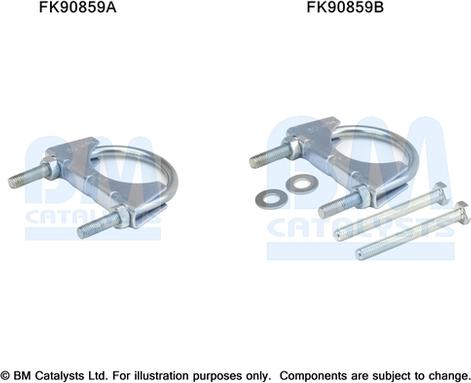 BM Catalysts FK90859 — Zestaw montażowy, katalizator