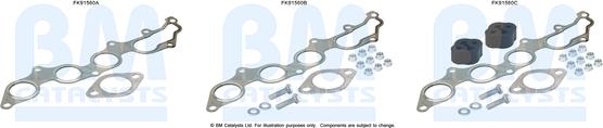 BM Catalysts FK91560 — Zestaw montażowy, katalizator