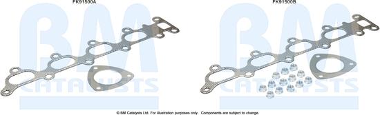 BM Catalysts FK91500 — Zestaw montażowy, katalizator