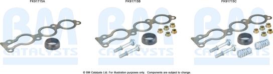 BM Catalysts FK91715 — Zestaw montażowy, katalizator